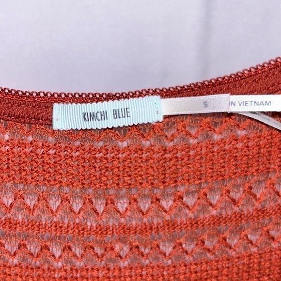 Kimchi Blue Dress Fitted All Over Sheer Lace Fit and Flare Lined Long Sleeves - Picture 7 of 11